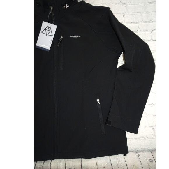 Haimont Women's Fleece Lined Softshell Jacket with Hood, Water-Resistant, Large - Picture 2 of 8